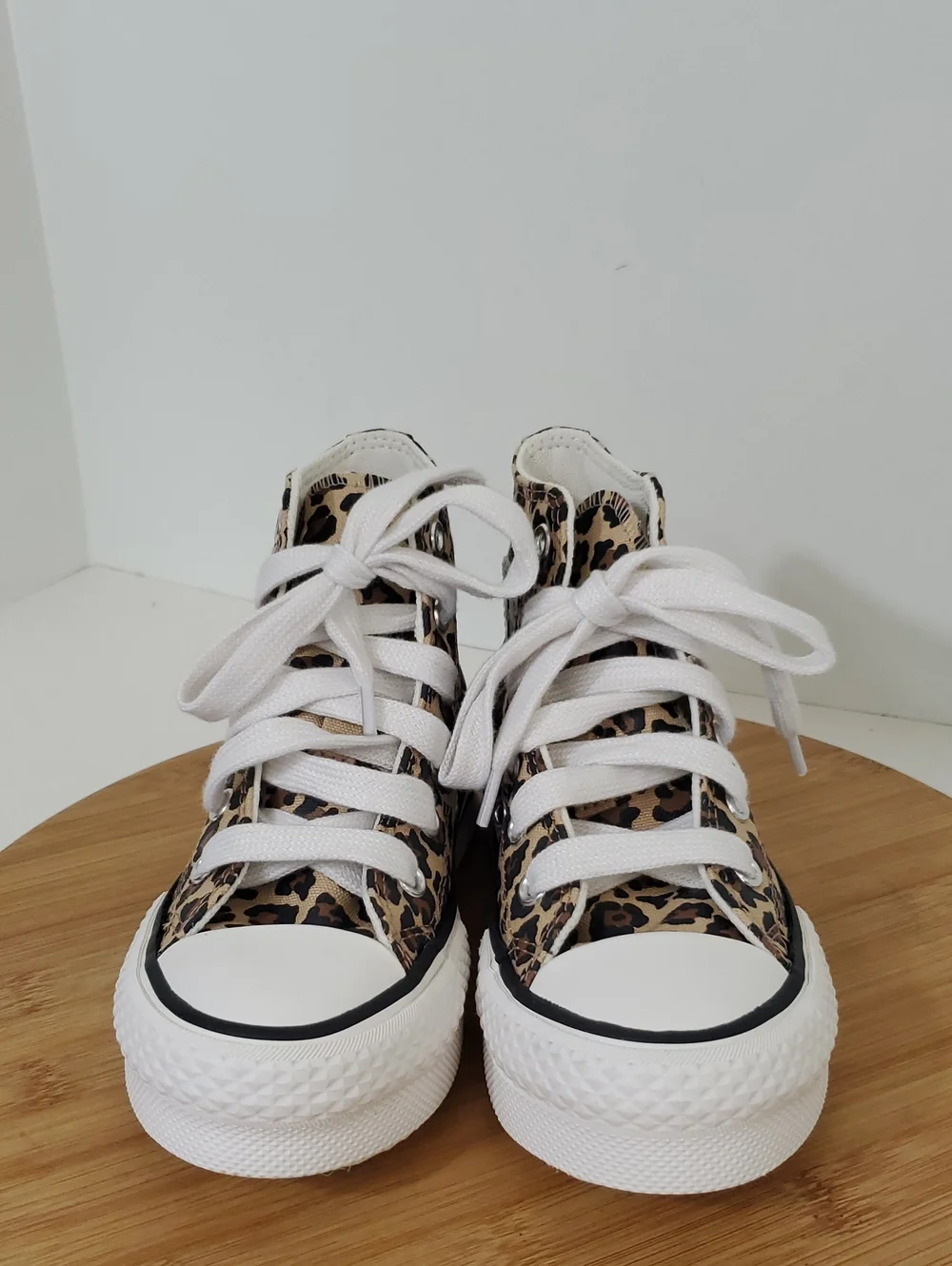 Converse CTAS Eva Toddler Platform Hi Top Sneakers Leopard Print Size 12 NIB